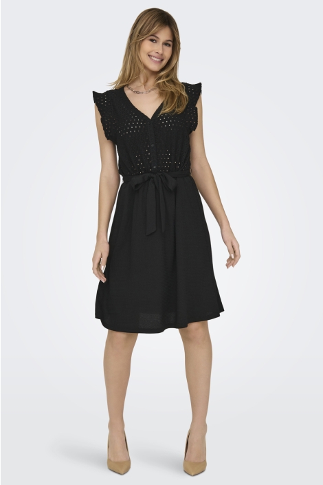 Only onlelisa s/l v-neck dress cs jrs